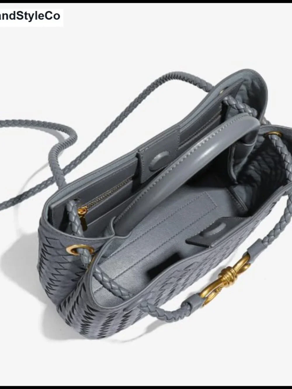 Suede Woven Tote Bag Women Faux Leather Crossbody Shoulder Satchel Work Travel